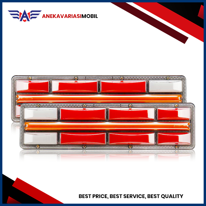 Stoplamp Truk Lampu Belakang Truk 2 Baris Voltase 24 Volt Lampu Variasi Truk