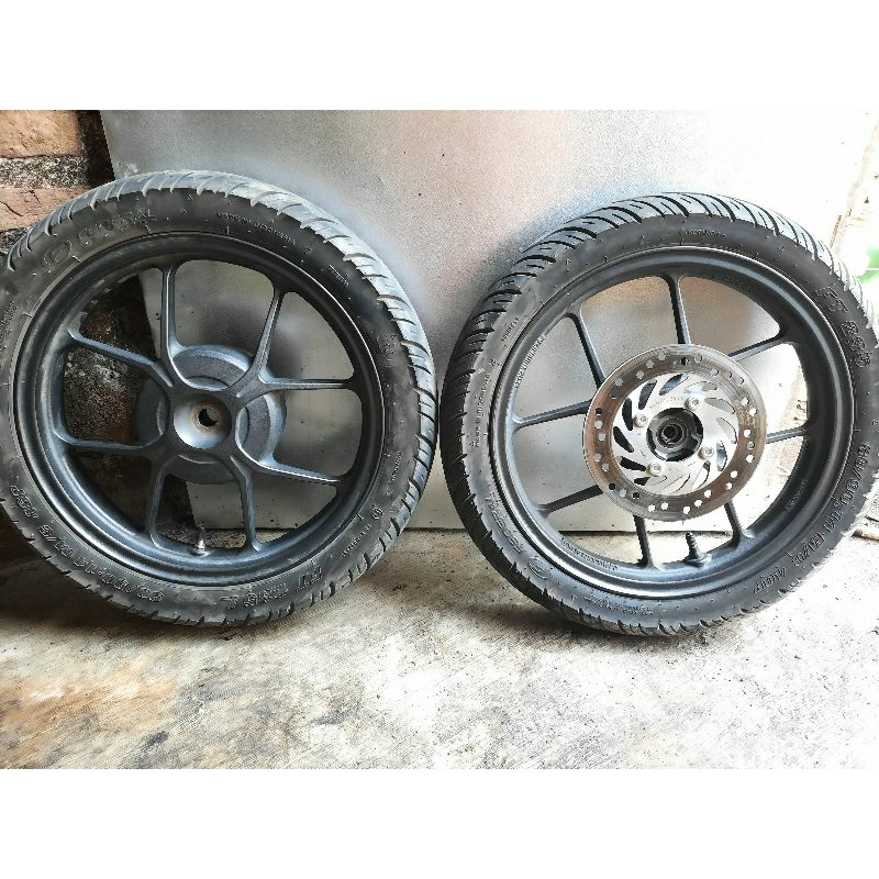 VELG PELEK VELEG RACING DEPAN BELAKANG HONDA GENIO HONDA BEAT ALL NEW 2021 SET BAN