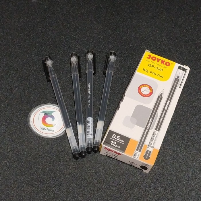 

Pulpen Gel JOYKO GP-330 Hitam 0.5mm - 12 pcs