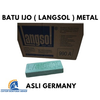 LANGSOL ORI BATU POLES HIJAU IJO / COMPOUND POLES BESI STAINLESS ASLI CSA