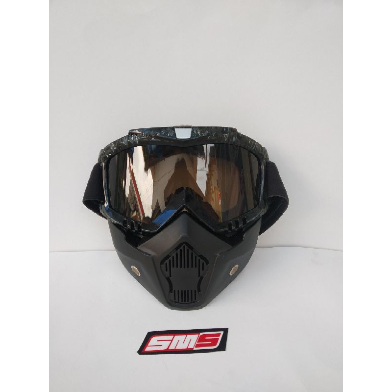 Goggle mask helm, Kacamata Goggle mask helm glasses motor