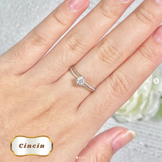 Elco Jewellery - Cincin Berlian Eropa F Vvs | CBRT-00561SH Berkualitas dan Bergaransi