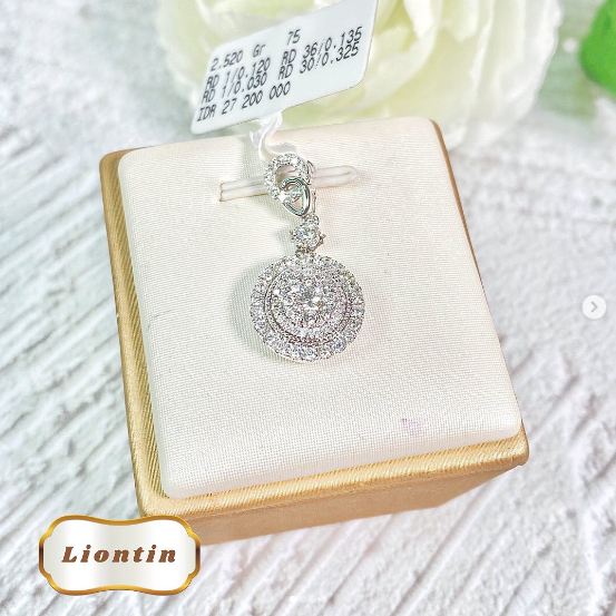 Elco Jewellery - Liontin Berlian Eropa F Vvs | LBRT-00072SH Berkualitas dan Bergaransi