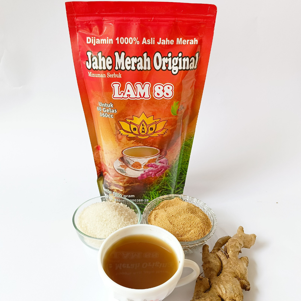 

JAHE MERAH ORIGINAL PAKET BUNDLING - KEMASAN 1 KG ( ISI 3 )
