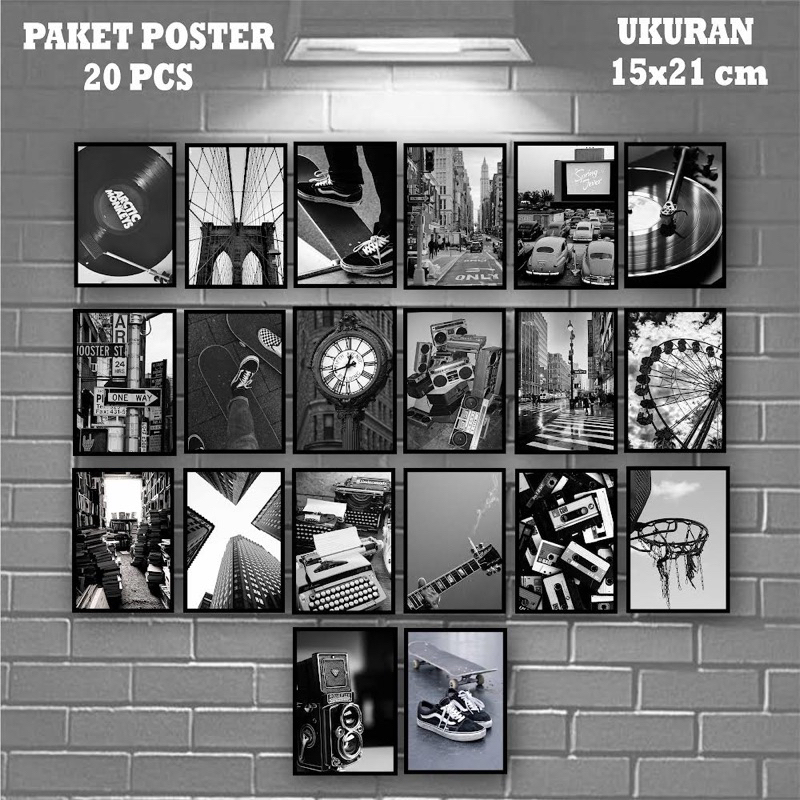 POSTER HITAM PUTIH AESTHETIC POSTER BLACK AND WHITE