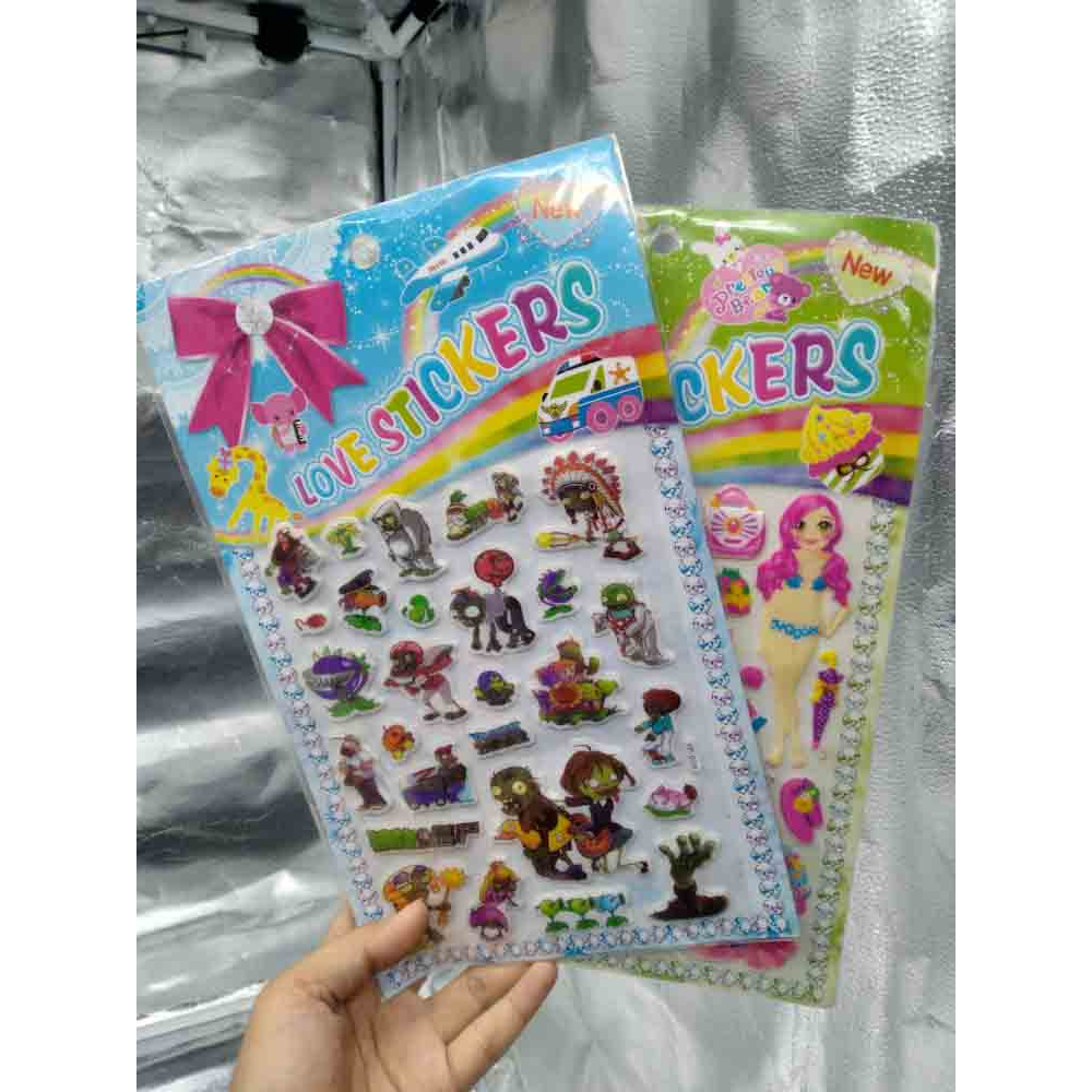 

GROSIR STICKER TIMBUL 3D / STIKER ANAK / STICKER TIMBUL YF 18X29CM