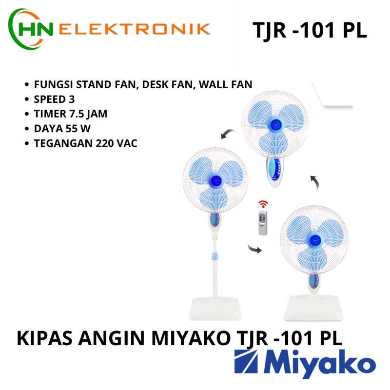 KIPAS ANGIN MIYAKO TJR 101