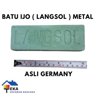 LANGSOL ORI BATU POLES HIJAU IJO / COMPOUND POLES BESI STAINLESS ASLI TERMURAH EKA