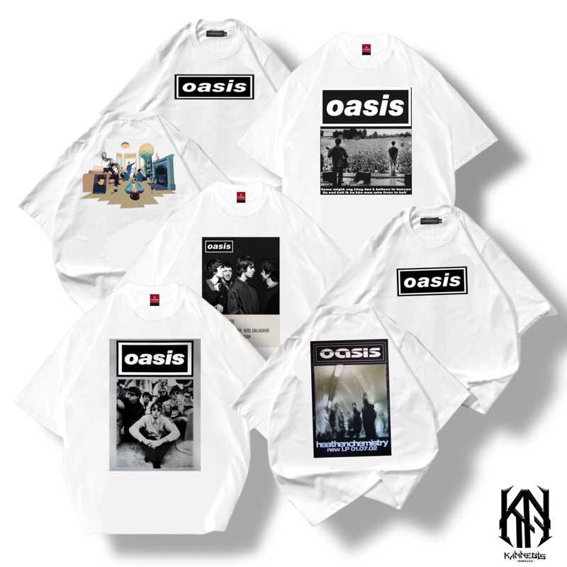 kaos oversize musik band oasis / baju kaos oversize oasis pria wanita