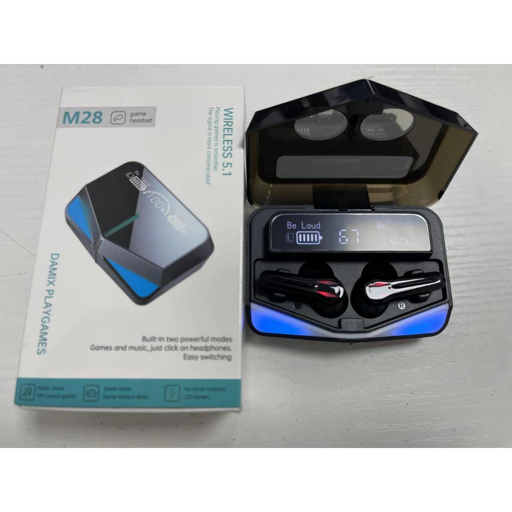 Headset Bluetooth Wireless TWS M28