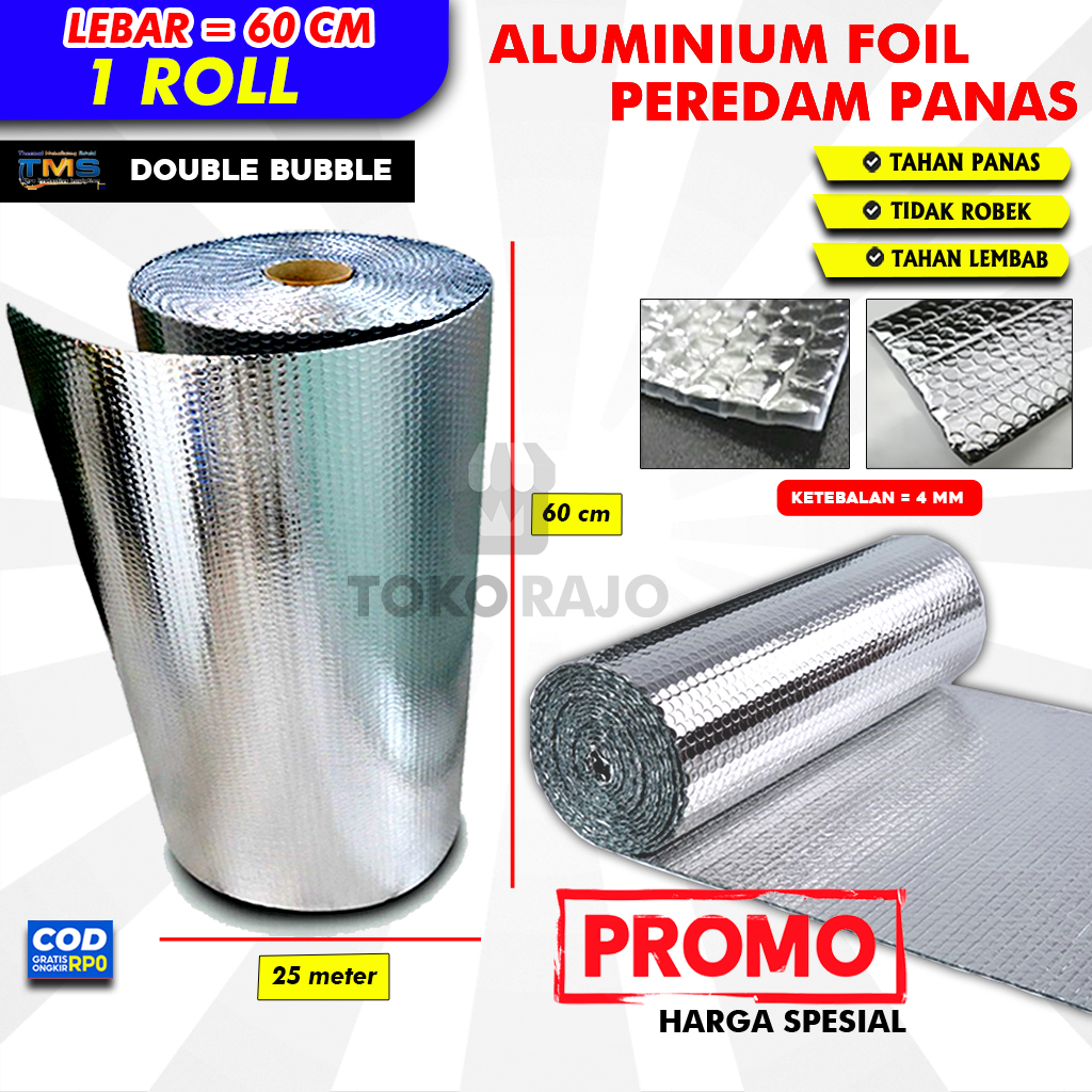 Peredam Panas Atap Rumah Alumunium Foil Aluminium Foil Atap Alumunium Foil Buble Peredam Panas Pered