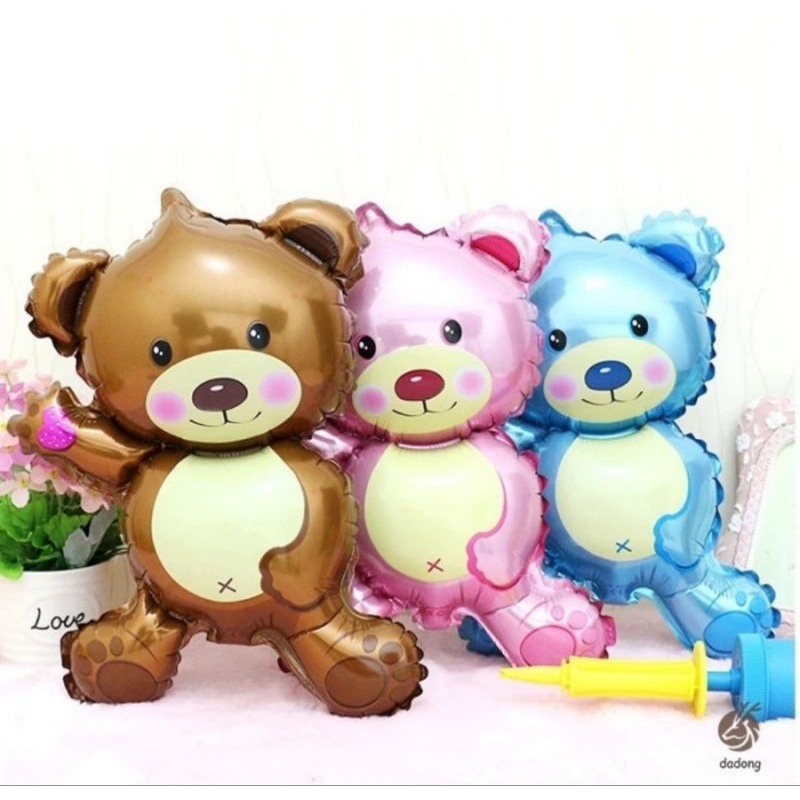 Balon foil mini beruang / balon foil baby bear