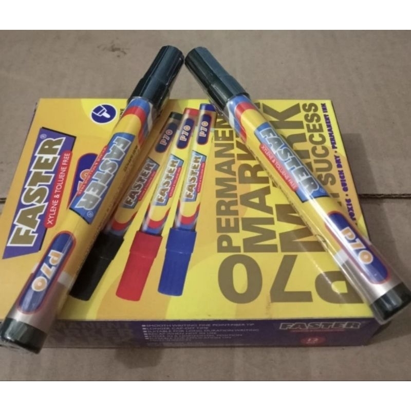 

SPIDOL PERMANEN FASTER P70 HITAM 1 lusin