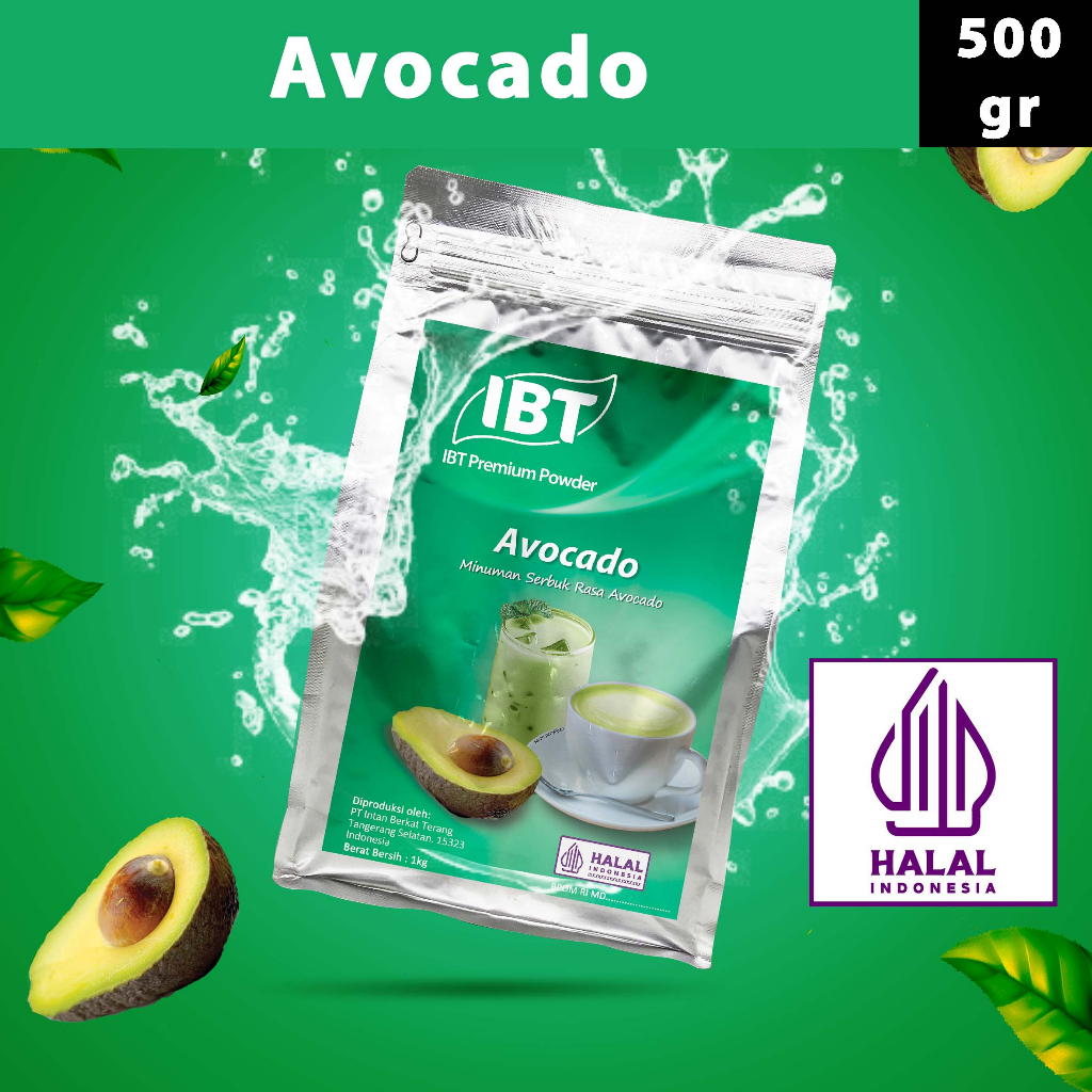 

Bahan Minuman Bubuk Rasa Avocado Alpukat IBT Drink Powder 500gr