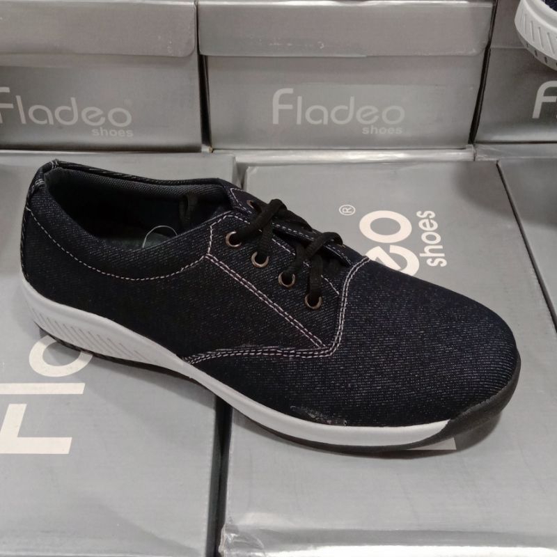 PROMO SPESIAL GAJIAN SNEAKERS PRIA BAHAN DENIM CASUAL BRAND FLADEO MEN'S PRODUK ORIGINAL || SEPATU P