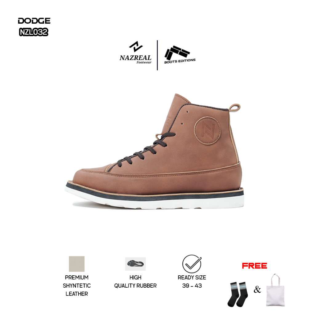 DODGE Boots Rosel - Nazreal Footwear sepatu boots rosel sole di jahit boots sneakers pria sepatu boots touring pria high quality premium