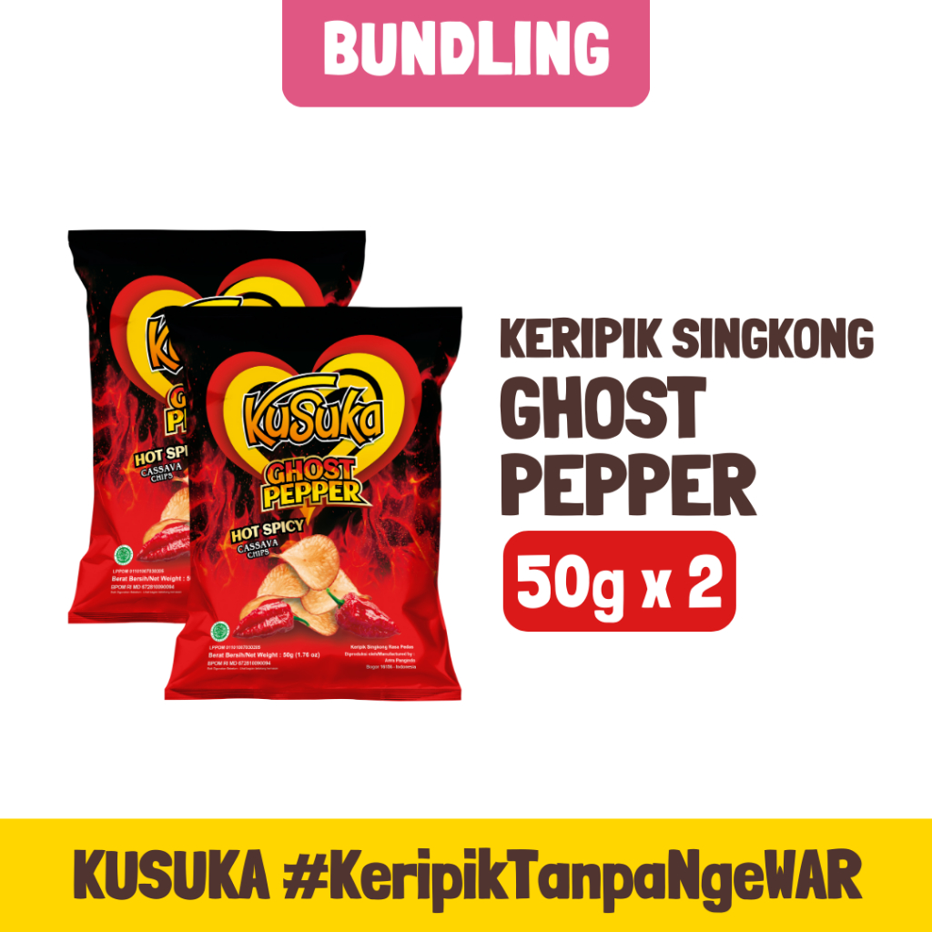 

KUSUKA Keripik Ghost Pepper 50g - 2 pcs