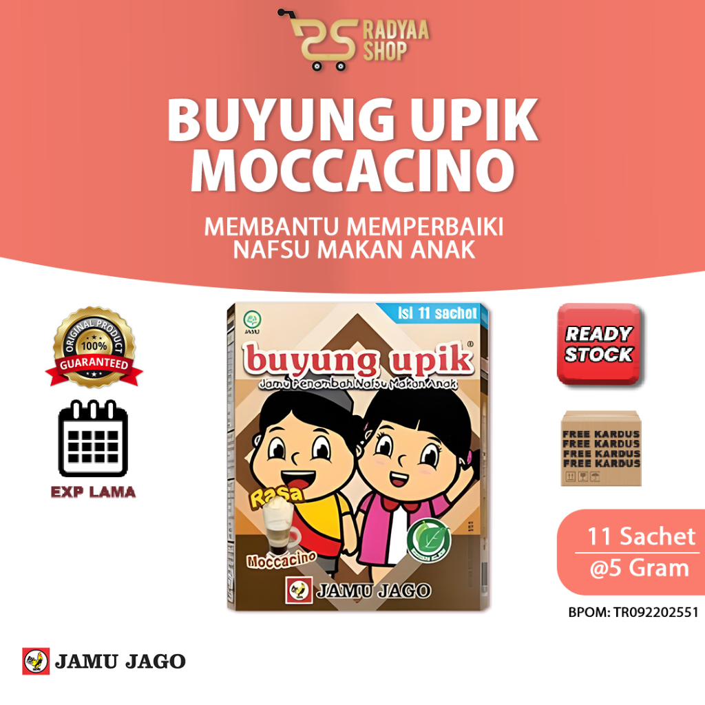 

Buyung Upik Moccacino Jamu Herbal Membantu Meningkatkan Nafsu Makan Anak