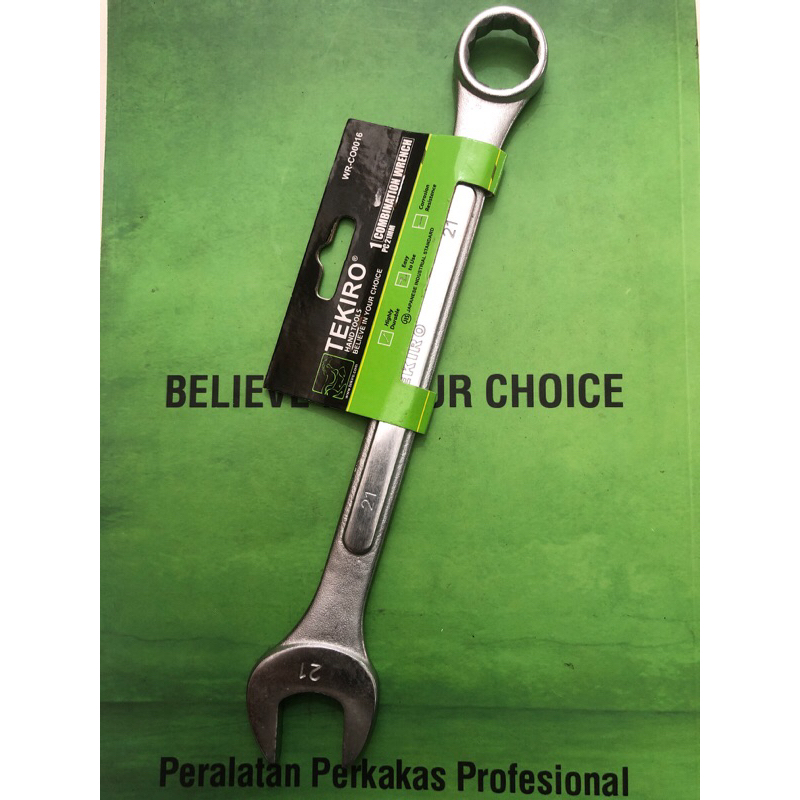 TEKIRO Kunci Ring pas 21 mm / Kunci ring pas eceran / Alat bengkel