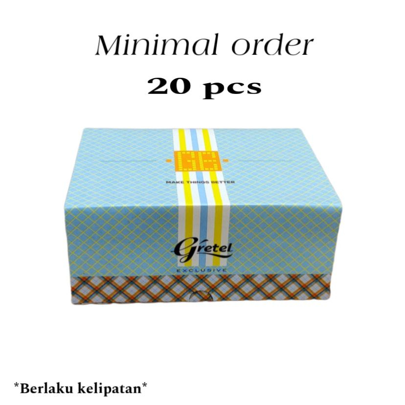 Dus Nasi Gretel Exclusive / Box Nasi 18 x 18 cm / Dus Kue 18 x 18 cm