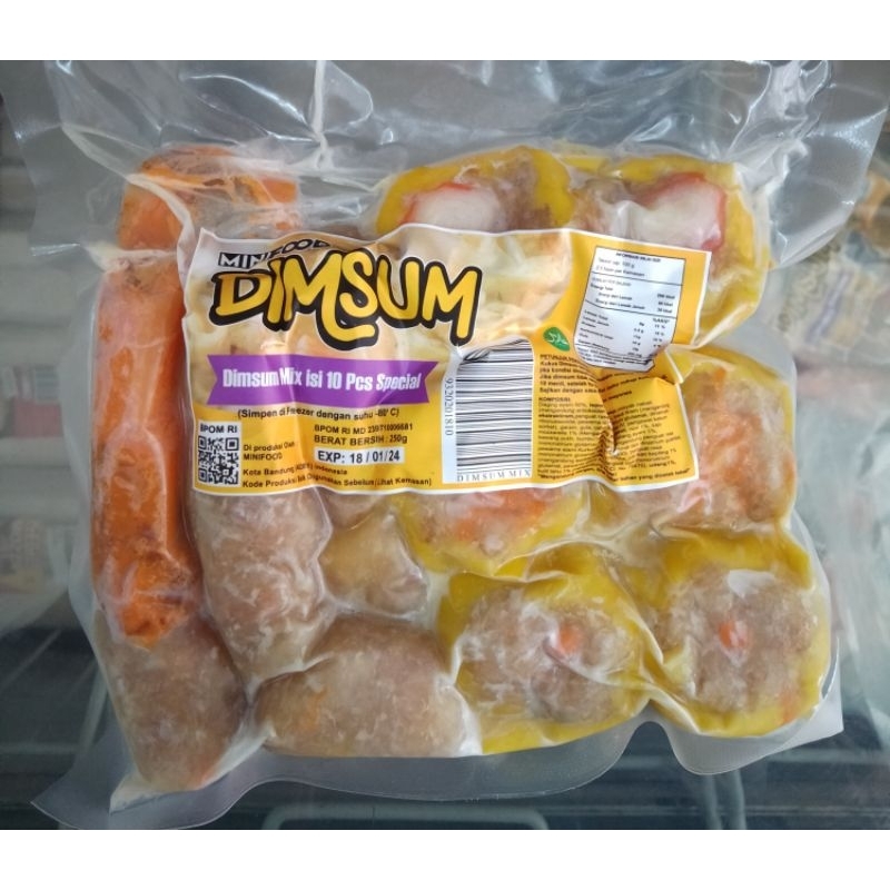 

Minifood Dimsum Mix special isi 10pc dimsum murah makanan jepang cemilan Frozen food dimsum udang dimsum ayam HALAL