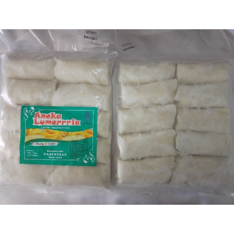 

BRECXELLE Aneka Lumerrria pisang coklat isi 10pc pisang lumer cemilan Frozen food