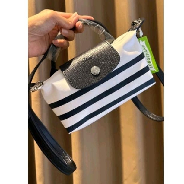 LC Pouch Stripe Navy White