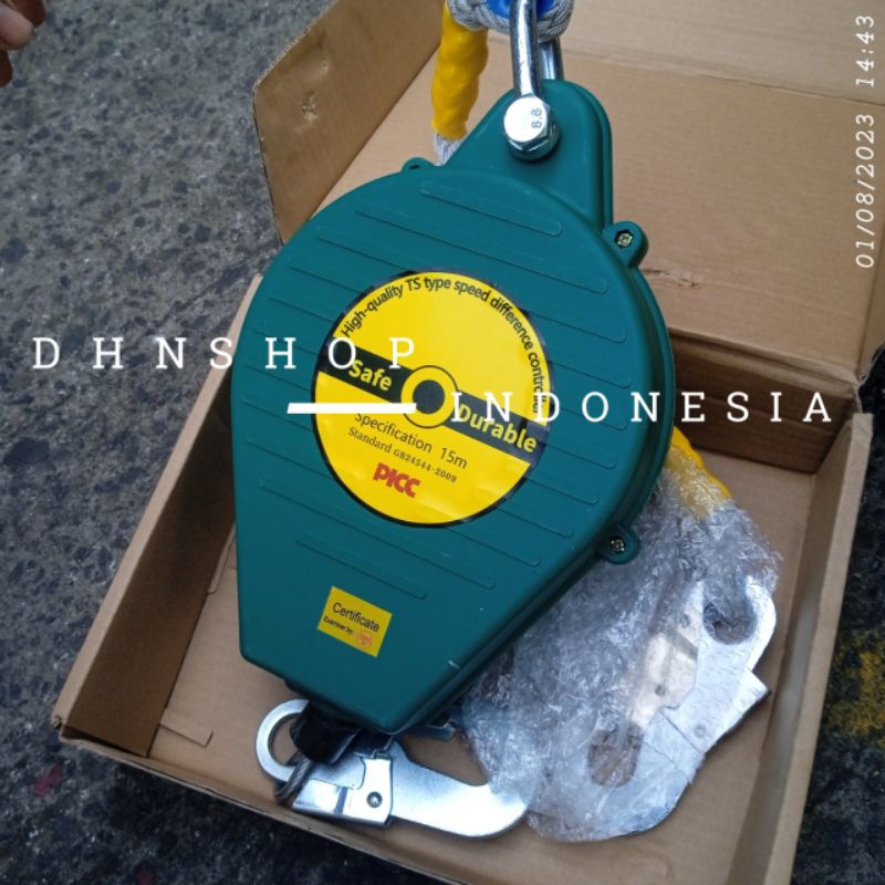 fall arrester 15 meter retractable lifeline safety prevention