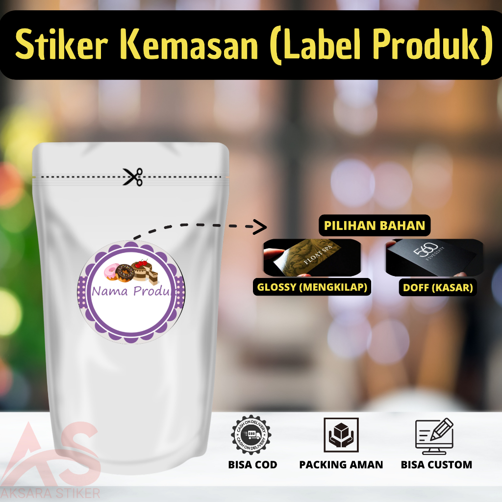 

PROMO Stiker Label Kemasan / Produk Kode A-18 (Makanan, Minuman, Dll)