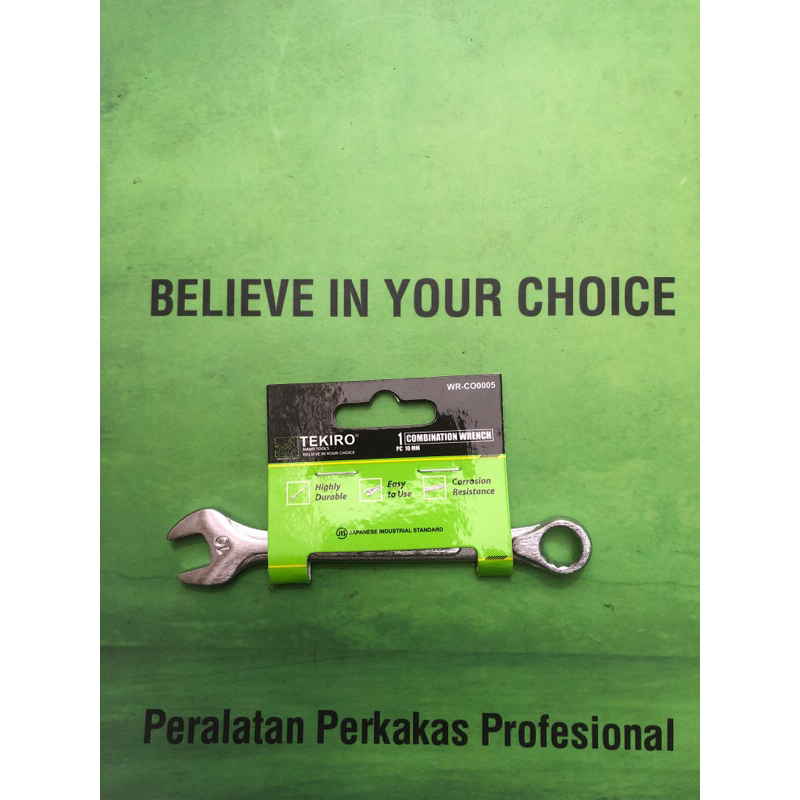 TEKIRO Kunci ring pas 10 mm / kunci ring pas eceran / Alat bengkel
