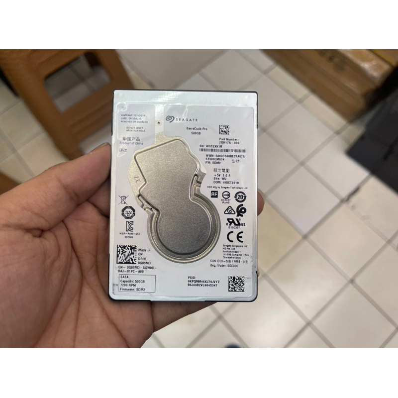 HARDDISK HDD LAPTOP 500GB SEAGATE SATA SENTINEL 100 NORMAL 2.5” INCH BERGARANSI