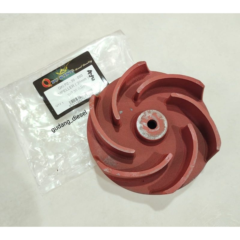 Impeller WP30 (AS 20mm)/Kipas Alkon 3 Inch Model Spi (6 daun) QKING