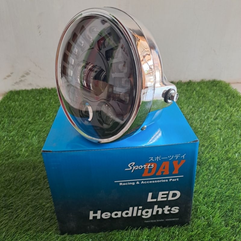 LAMPU DEPAN NINJA SS SET DAYMAKER CROM LAMPU NINJA SS SET DAYMAKER