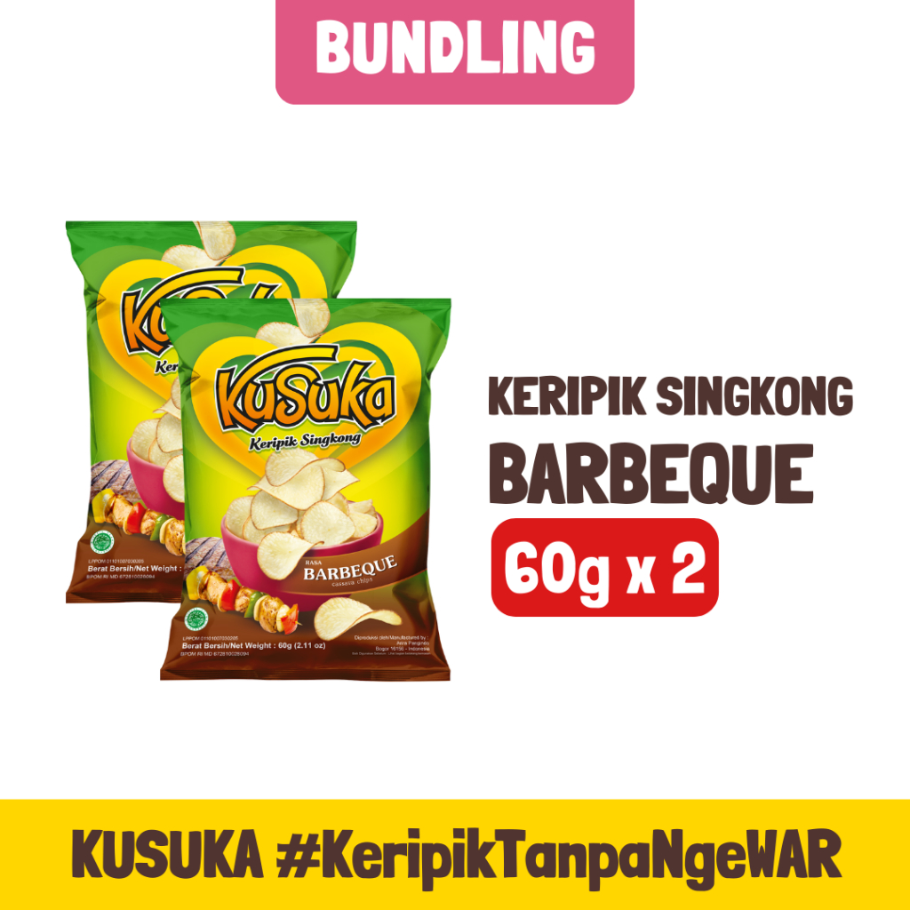 

KUSUKA Keripik Singkong BBQ 60g - 2 pcs