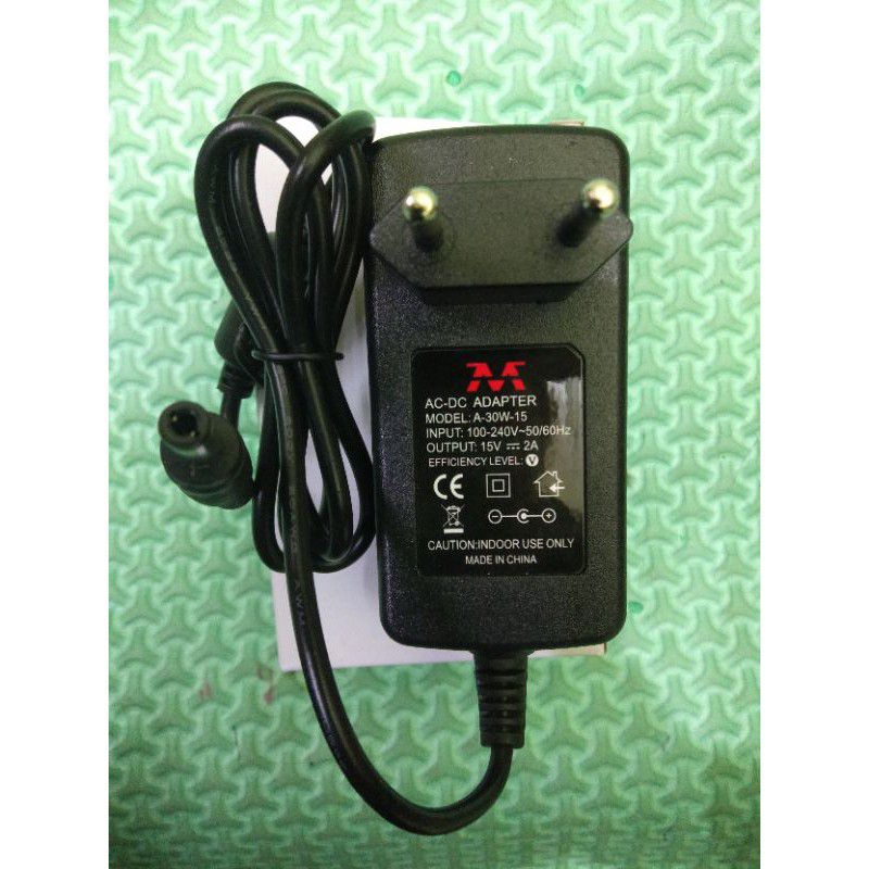 adaptor charger speaker portable dat 15 volt 2 amper