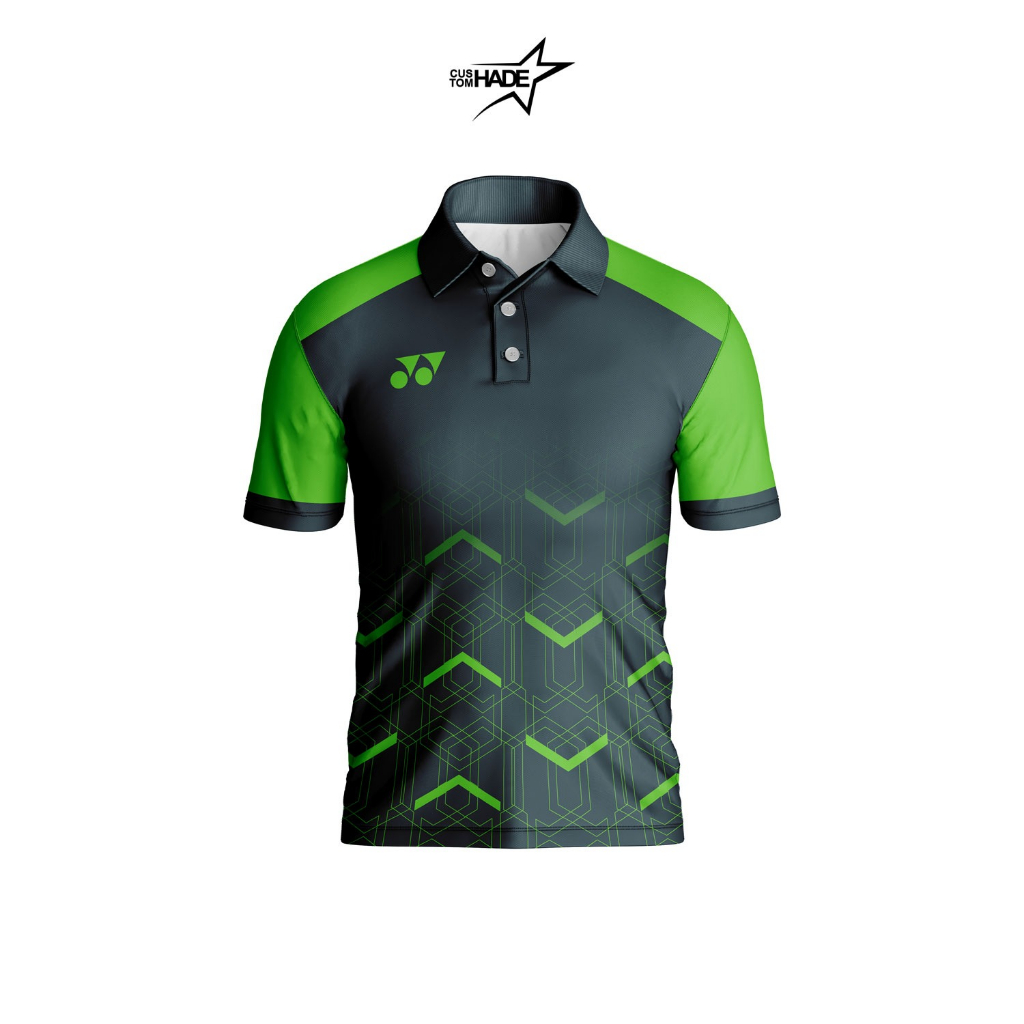 Baju Kaos Jersey Polo Badminton Bulu Tangkis Terbaru Baju Badminton Pria Wanita Printing
