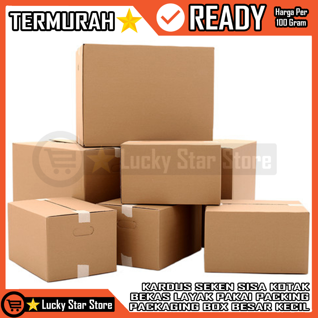 

PER 100 GRAM KARDUS SEKEN UNTUK PINDAHAN SISA DUS KOTAK PACKING BEKAS BOX LAYAK PAKAI PACKAGING BESAR KECIL PAKET SHOPE TEBAL BOK BOKS KARTON KEMASAN PETAK PENYIMPANAN PENGIRIMAN KIRIM BARANG DOS JUMBO DUSS