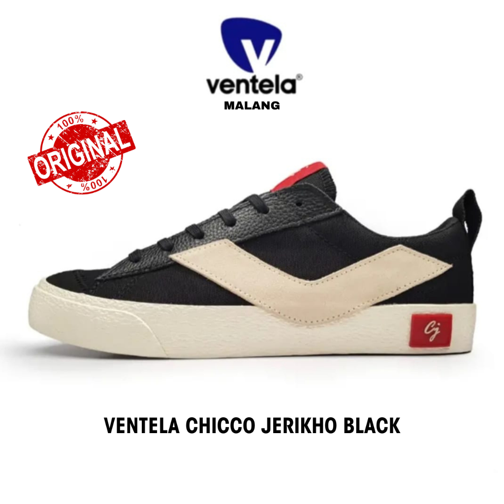 Sepatu Ventela X CJ Chicco Jerikho Leaving a Legacy Black Original 100%