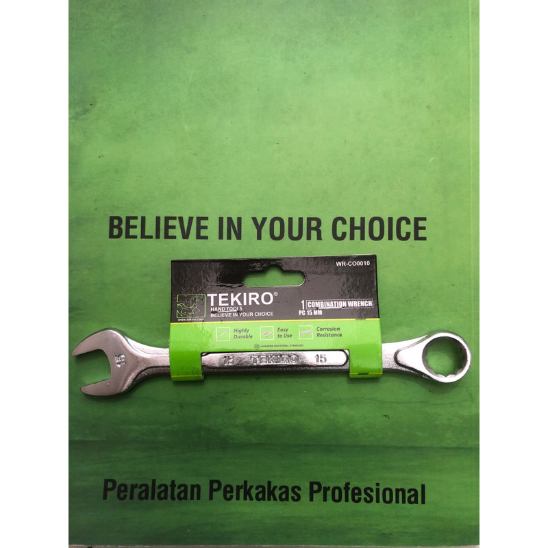 TEKIRO Kunci ring pas 15 MM / Kunci ring pas Eceran / Alat bengkel