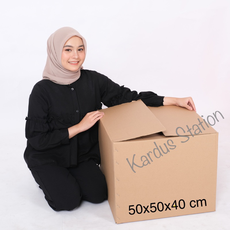 

Kardus box ukuran 50x50x40 cm BARU