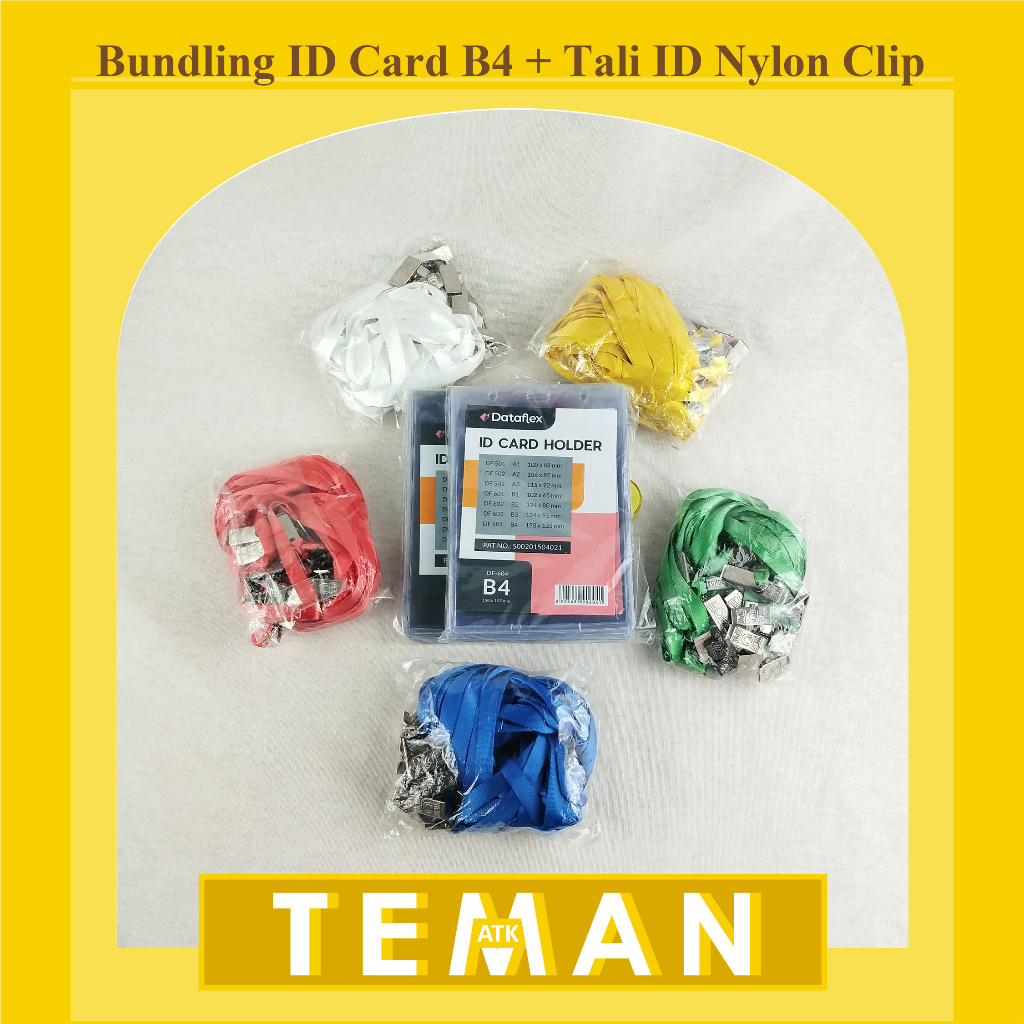 

Bundling ID Card B4 + Tali Nylon Clip Besi (NYL)