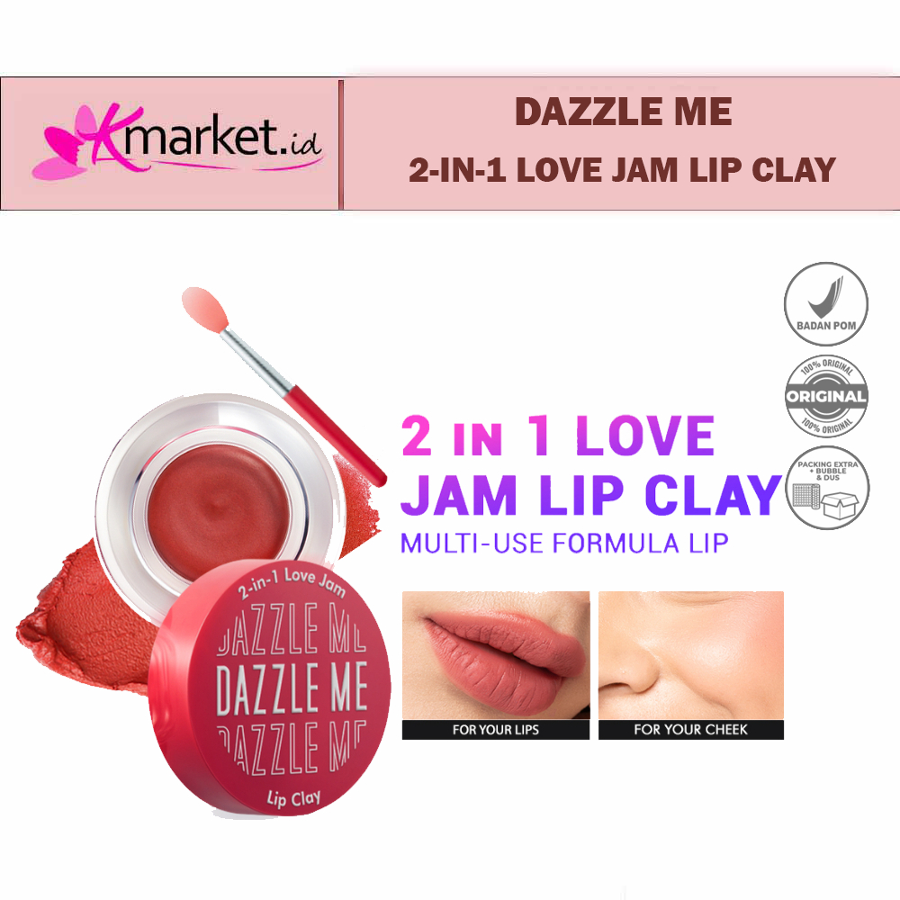 Dazzle Me 2 in 1 Love Jam Lip Clay | Lip Cream | Lip Matte | Lipstick | Lip Tint (CLEARANCE SALE EXP
