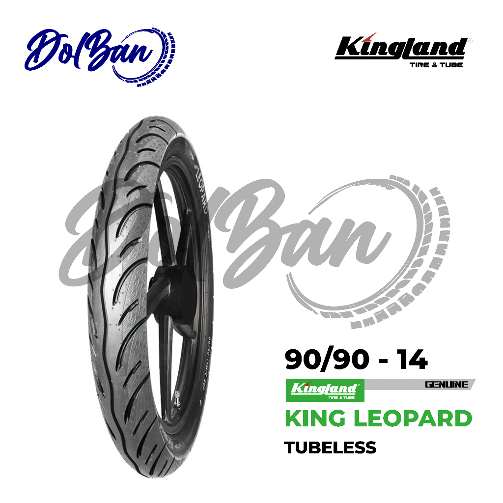 BAN LUAR MOTOR KINGLAND 90/90-14 RING 14 KING LEOPARD TUBELESS