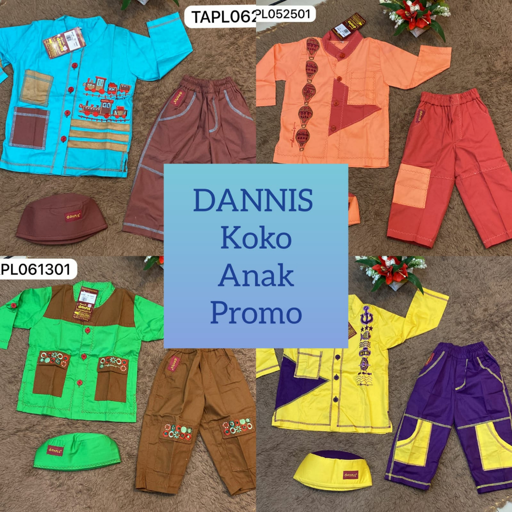 DANNIS KOKO ANAK PROMO - UKURAN -0 (ANAK UMUR 0 - 1TAHUN)