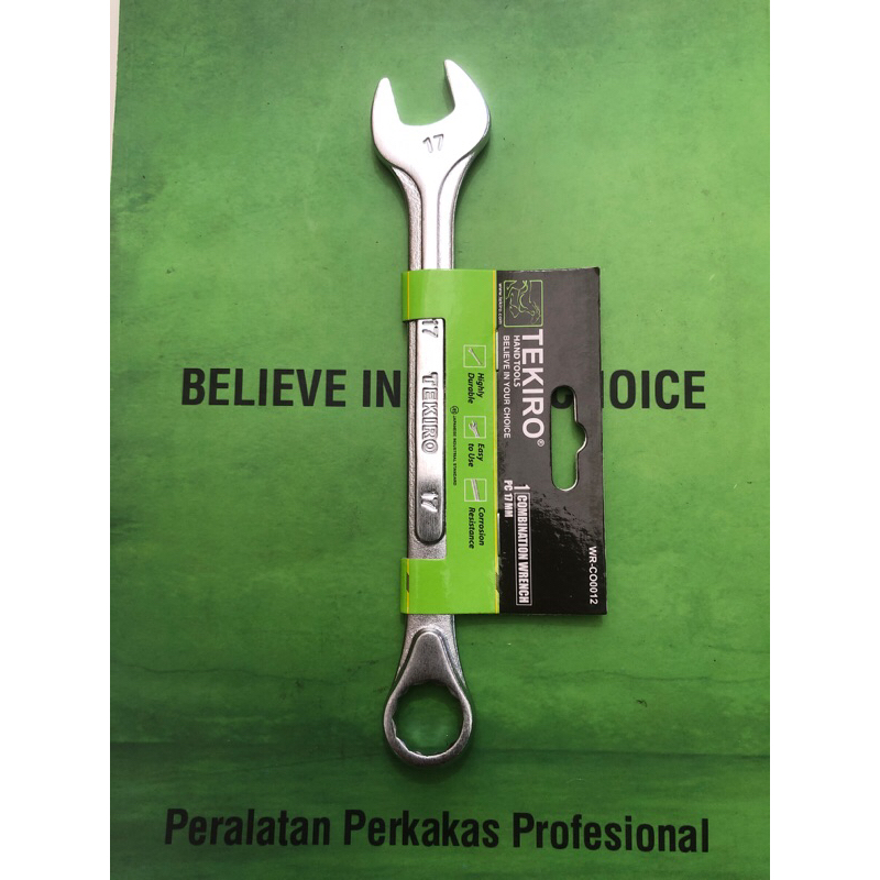 TEKIRO Kunci Ring pas 17 mm / Kunci ring pas Eceran / Alat bengkel