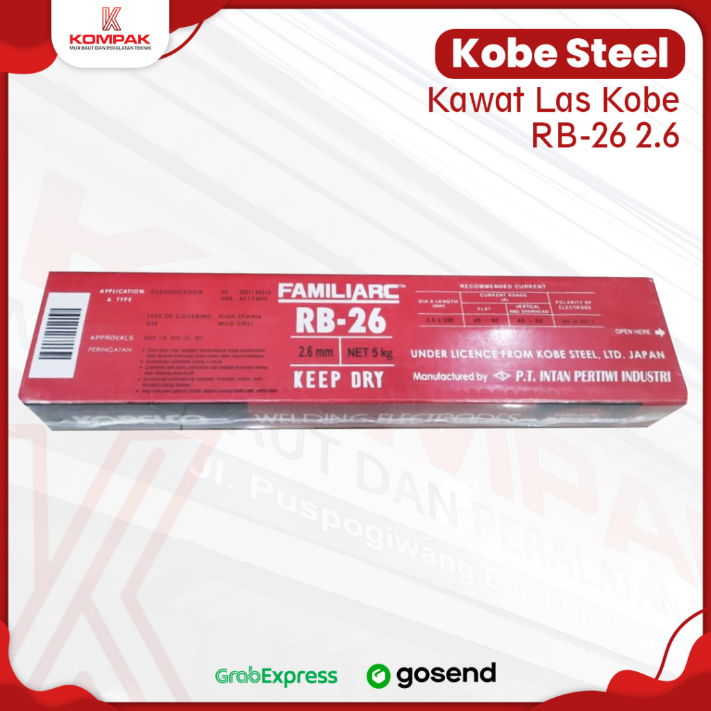 KAWAT LAS KOBE RB-26 2,6mm RB26 2,6 MM 2.6mm