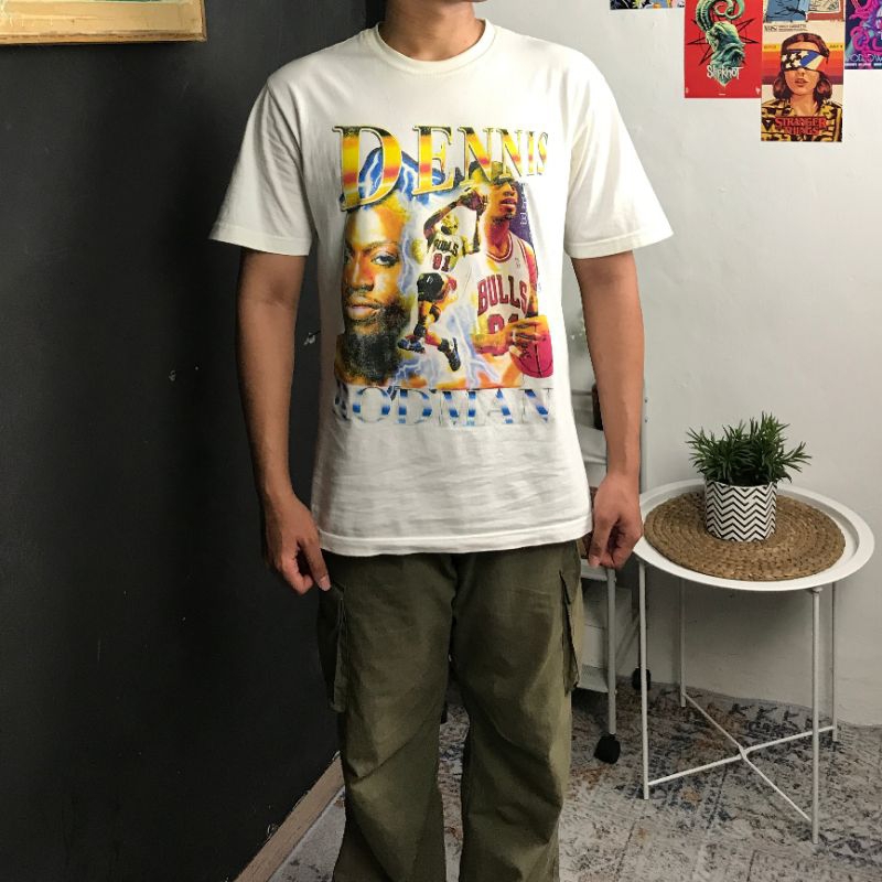 Kaos Vintage Second NBA Dennis Rodman Official