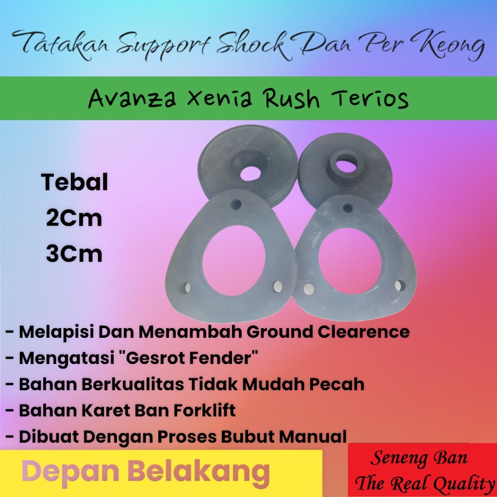 Karet Tatakan Support Shock Depan Dan Per Keong Belakang Avanza Xenia Rush Terios Harga 1Set(4Pcs)