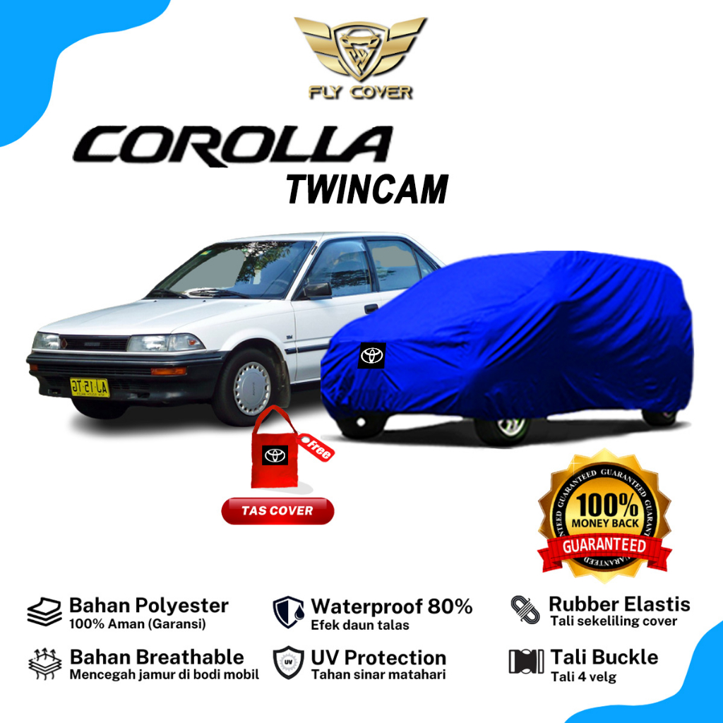 FLY Cover Mobil Sedan Toyota Corolla Twincam Premium