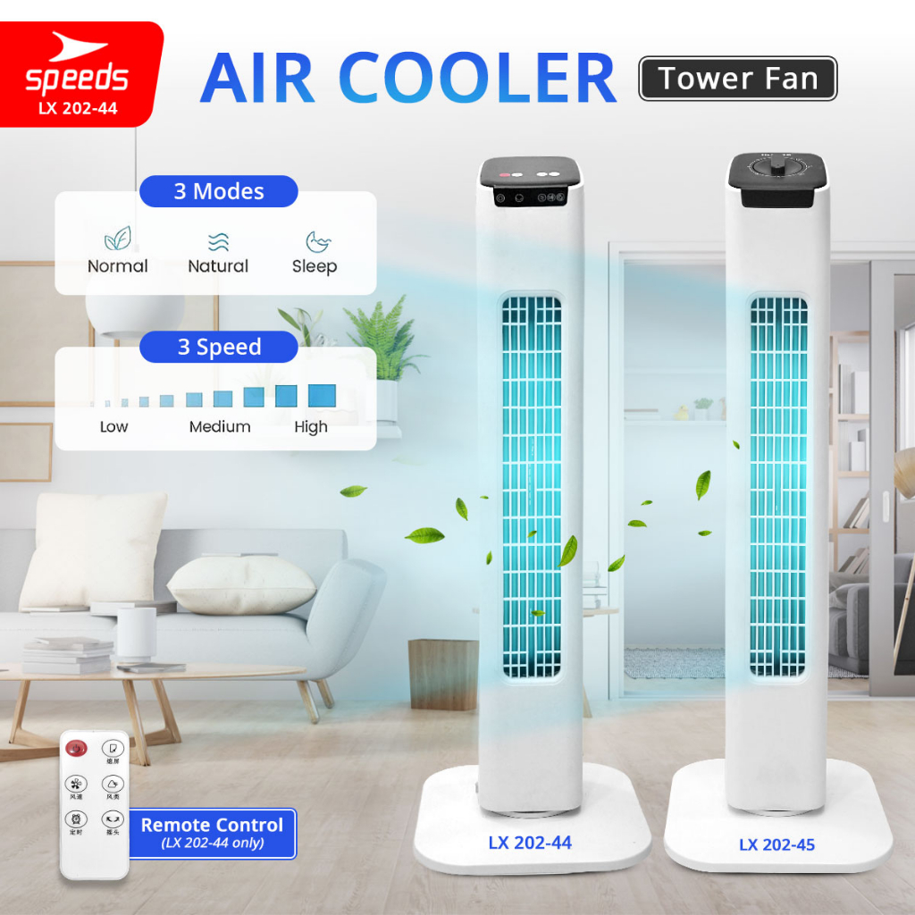 SPEEDS Fan Tower Kipas Angin Lantai Kipas Blower Model Menara Tower Kipas Elektrik Pendingin AC Port